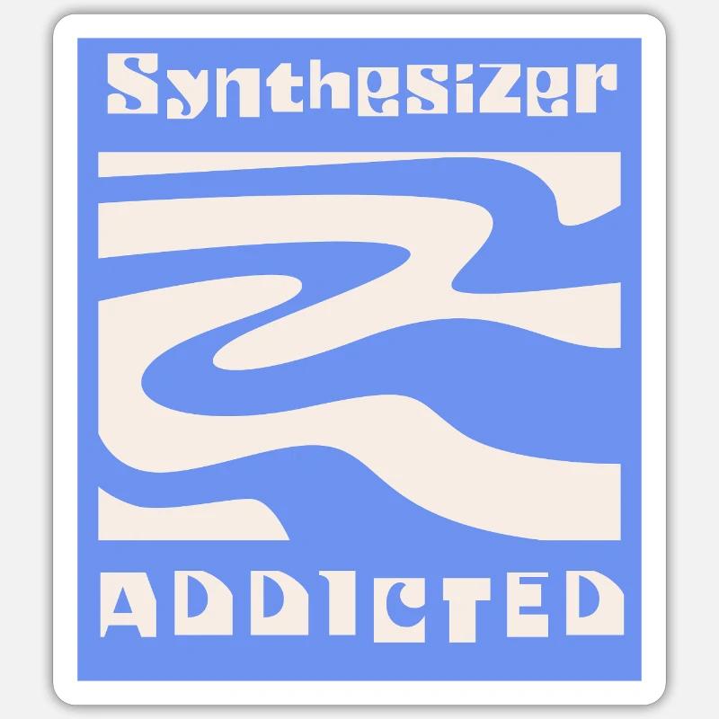 Synthesizer addicted Synth Modular Sticker size S (10 x 10 cm)