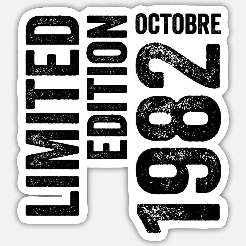 1982 - Sticker size S (10 x 10 cm) - white matte