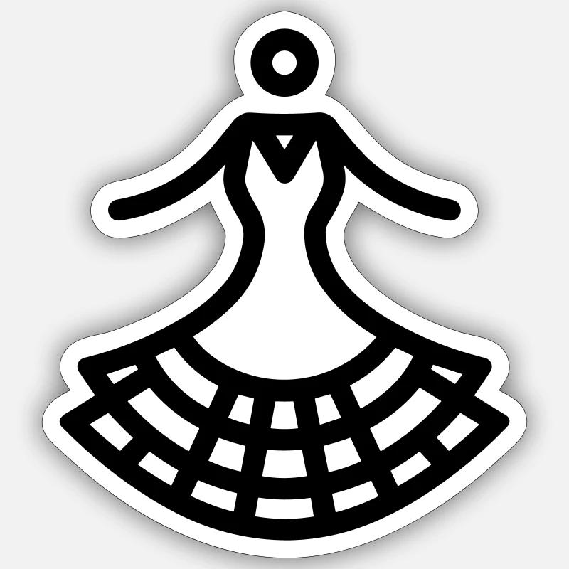 Flamenco Sticker size S (10 x 10 cm)