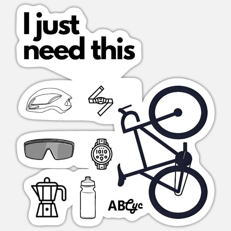 I just need this  - Sticker Größe S (10 x 10 cm) - Mattweiß