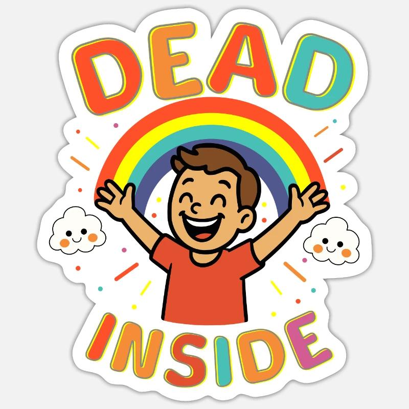 Dead Inside Sticker size S (10 x 10 cm)