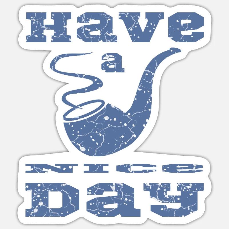 Pfeife mit Spruch Sticker Größe S (10 x 10 cm)