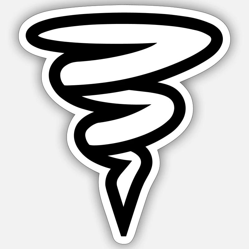 tornado Sticker size S (10 x 10 cm)