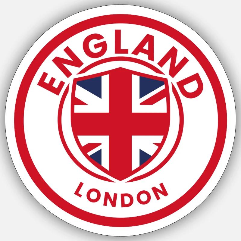 Emblème de Londres de l’Angleterre - Sticker taille S (10 x 10 cm) - blanc mat