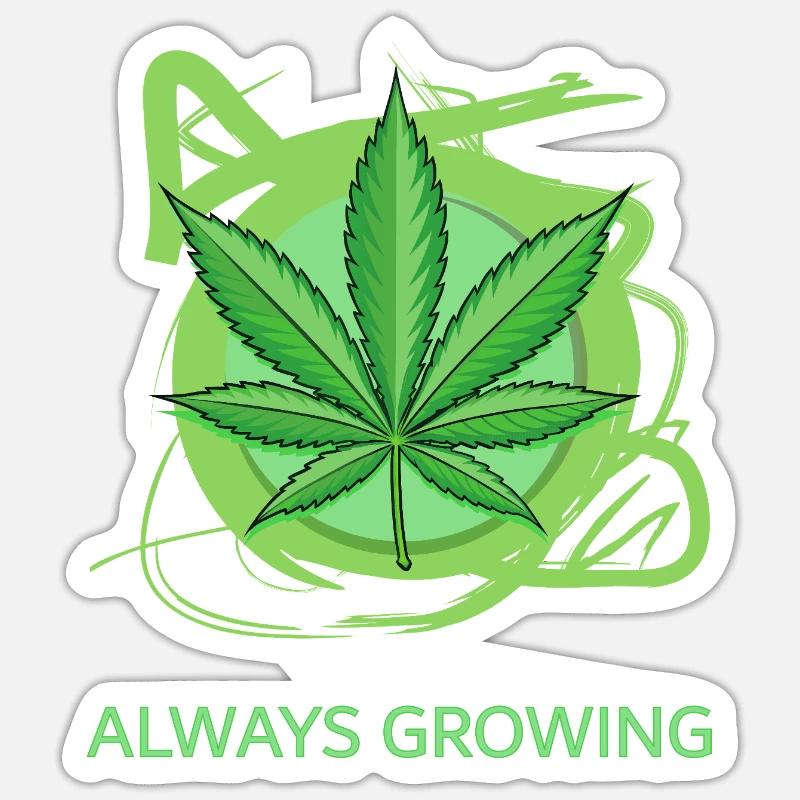 Always Growing Sticker size S (10 x 10 cm)