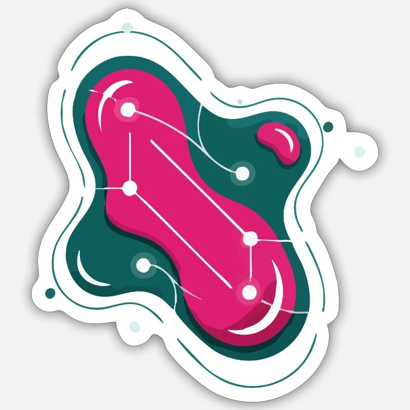 Constellation Bright Rose - Sticker size S (10 x 10 cm) - white matte