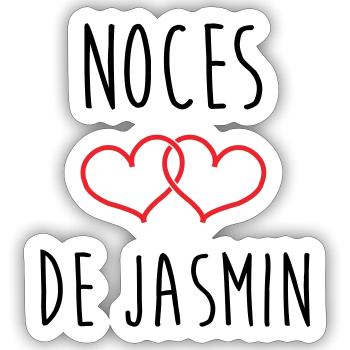 Hochzeitstag – Jasmine-Hochzeit (66 Jahre) - Sticker Größe S (10 x 10 cm) - Mattweiß - Vorne