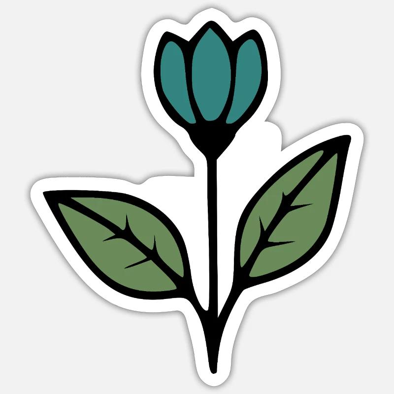  Blume Tulpe Blumen Blüte Geschenkidee Mutter  Sticker Größe S (10 x 10 cm)