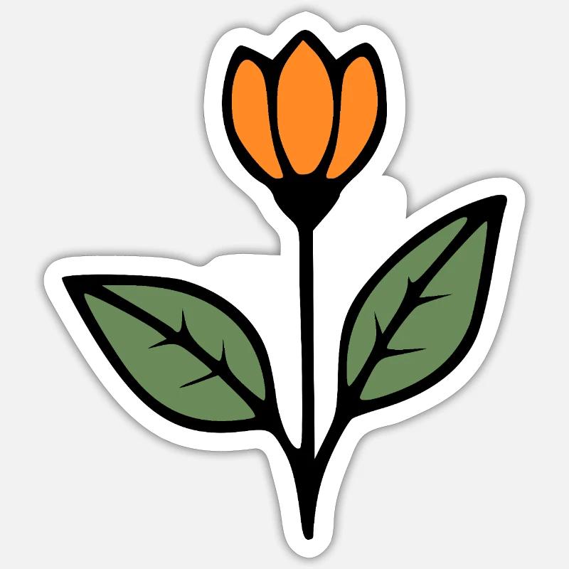  Blume Tulpe Blumen Blüte Geschenkidee Mutter  Sticker Größe S (10 x 10 cm)