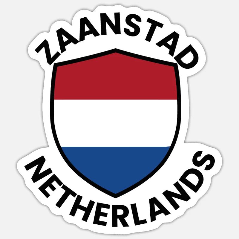 Zaanstad Shield Netherlands Sticker size S (10 x 10 cm)