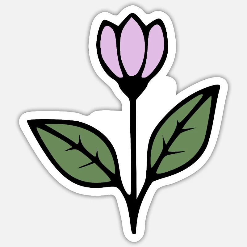  Blume Tulpe Blumen Blüte Geschenkidee Mutter  Sticker Größe S (10 x 10 cm)