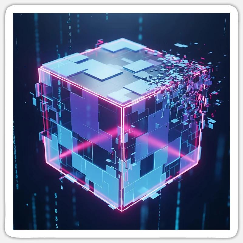 Digital Cube Technology Digital Cube Tech Sticker size S (10 x 10 cm)
