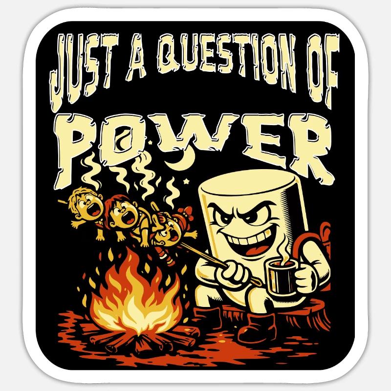 Campfire Roast Sticker size S (10 x 10 cm)