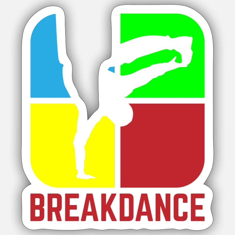 Breakdancing Sticker size S (10 x 10 cm)