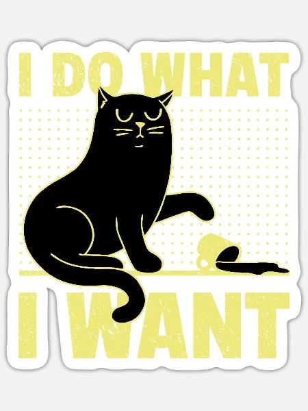 Ich mache, was ich will - Sticker Größe S (10 x 10 cm) - Mattweiß