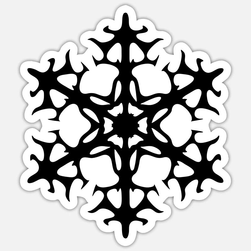 Schneestern Sticker size S (10 x 10 cm)