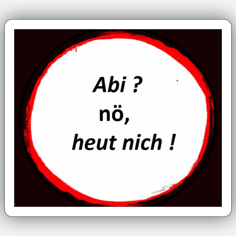 Abi - Sticker Größe S (10 x 10 cm) - Mattweiß