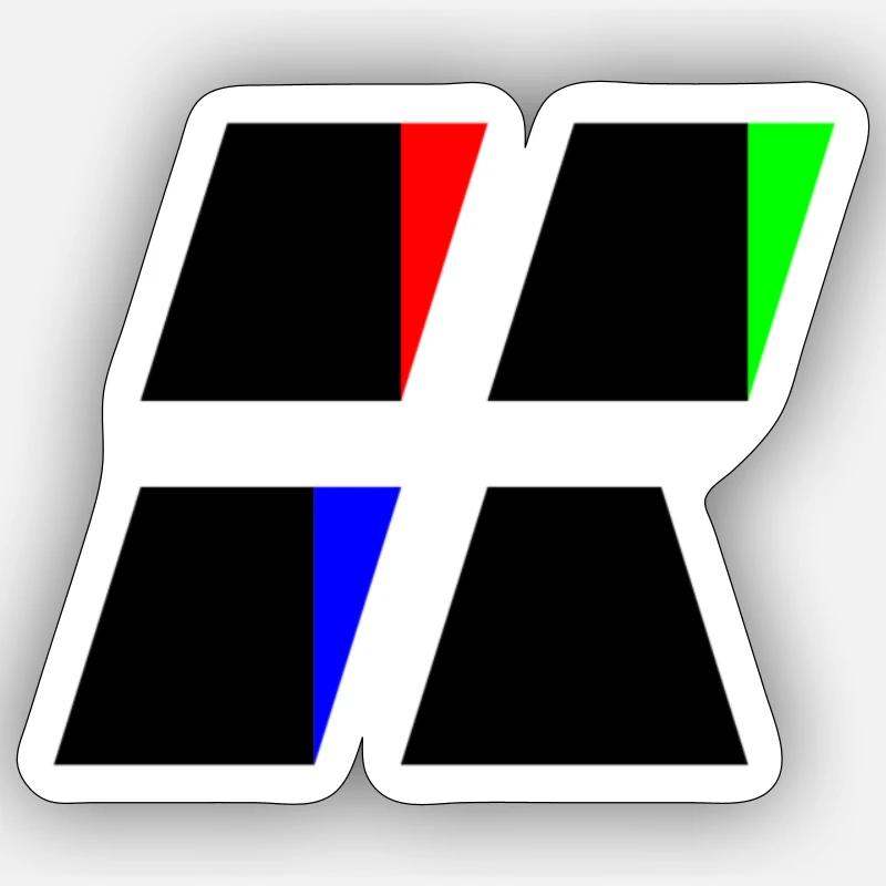 eee - Sticker size S (10 x 10 cm) - white matte