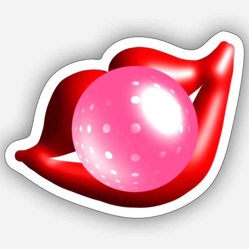 Bulle de chewing-gum Sticker taille S (10 x 10 cm)