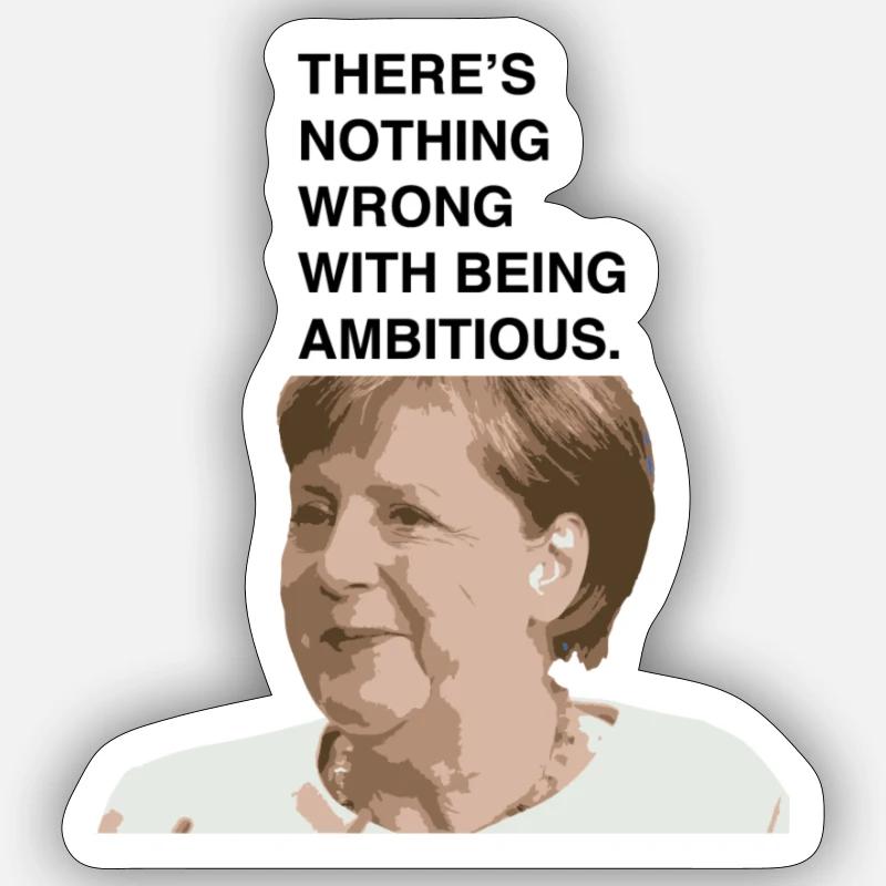 Merkel - Vorbild Sticker Größe S (10 x 10 cm)