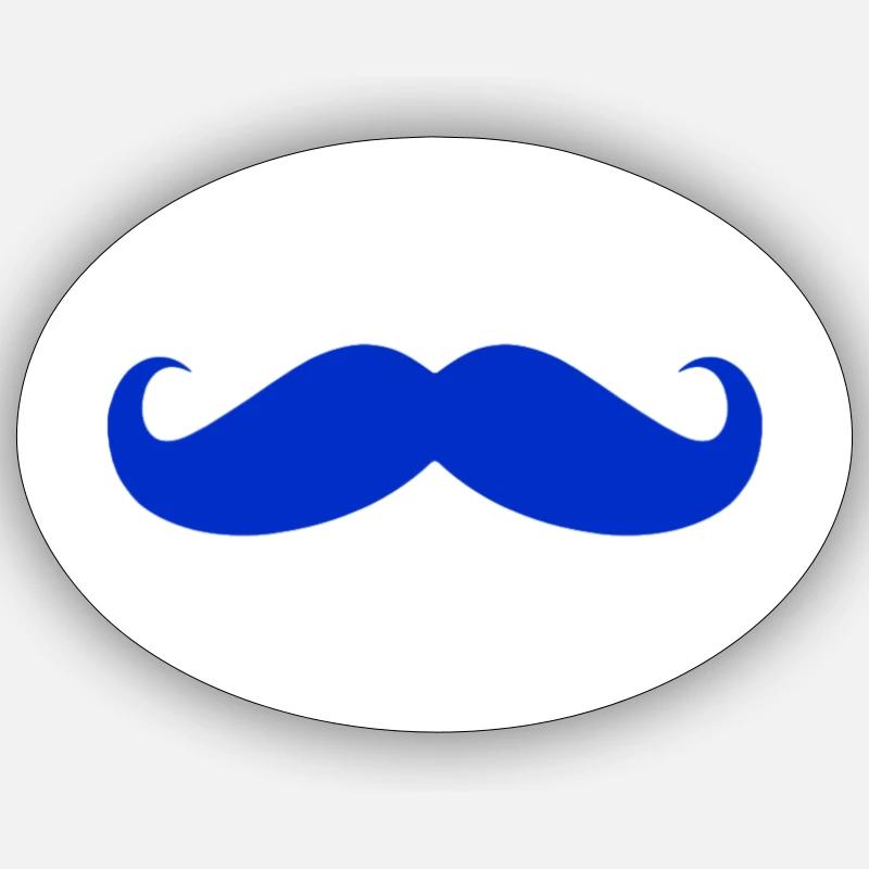 Mr Moustache Sticker size S (10 x 10 cm)