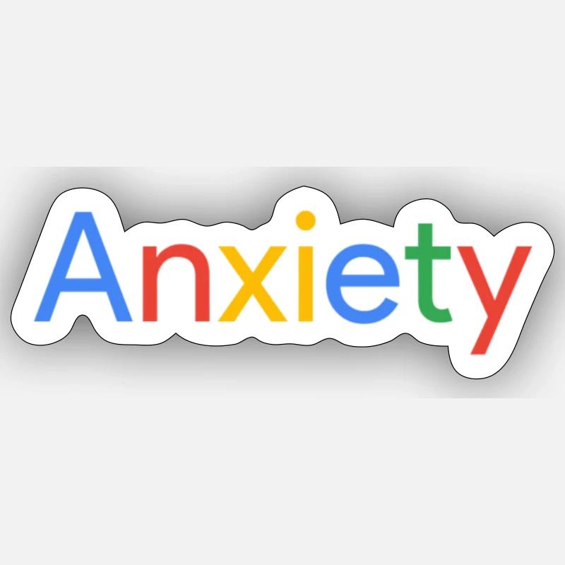 Angst google Sticker Größe S (10 x 10 cm)