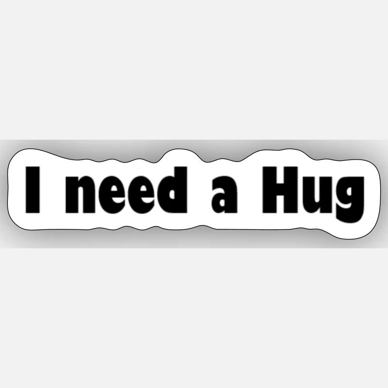 need hug Sticker taille S (10 x 10 cm)
