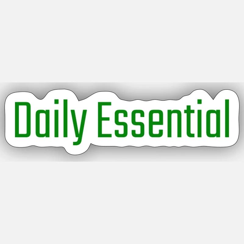 All Day Essential - Sticker size S (10 x 10 cm) - white matte