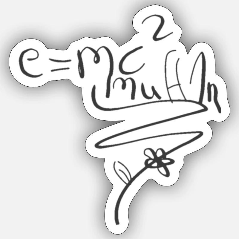 E=mc2 muff1n Sticker Größe S (10 x 10 cm)