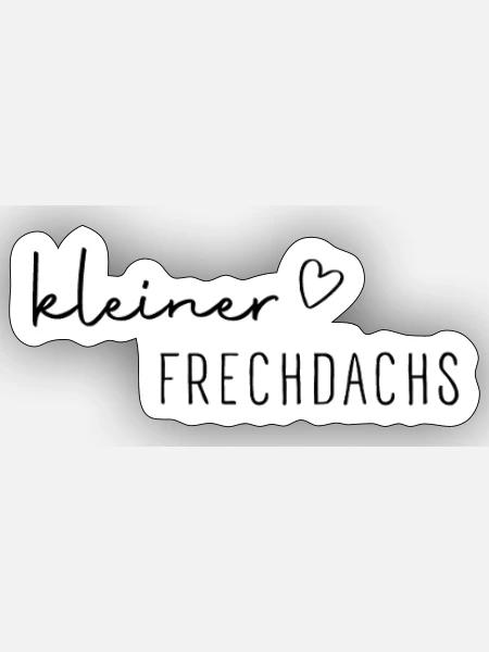 Kleiner Frechdachs Shirt – Süßer Kinder Spruch - Sticker Größe S (10 x 10 cm) - Mattweiß