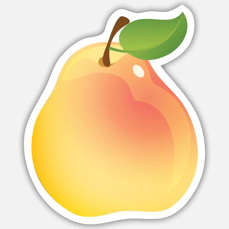 Pear - Sticker size S (10 x 10 cm) - white matte