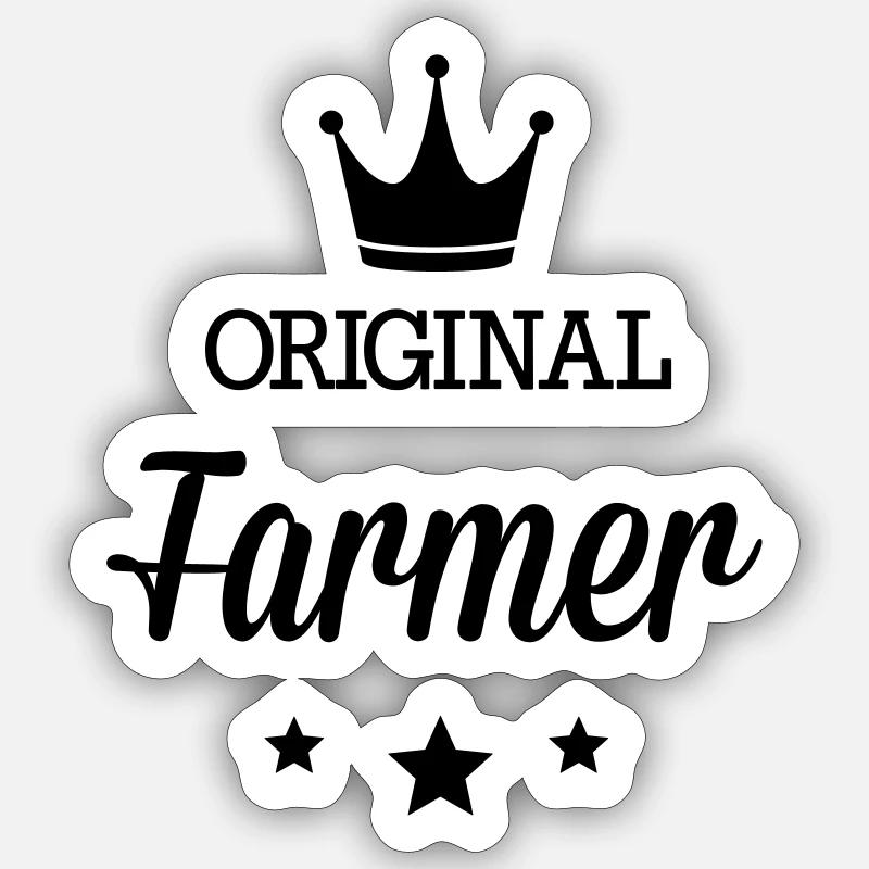 Original three star deluxe farmer Sticker size S (10 x 10 cm)