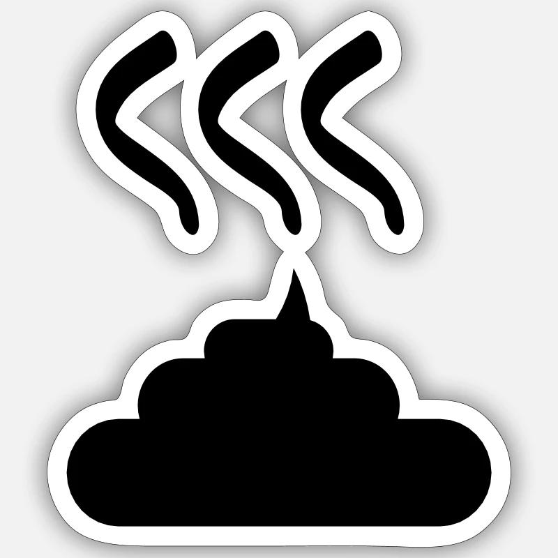 Merde Sticker taille S (10 x 10 cm)