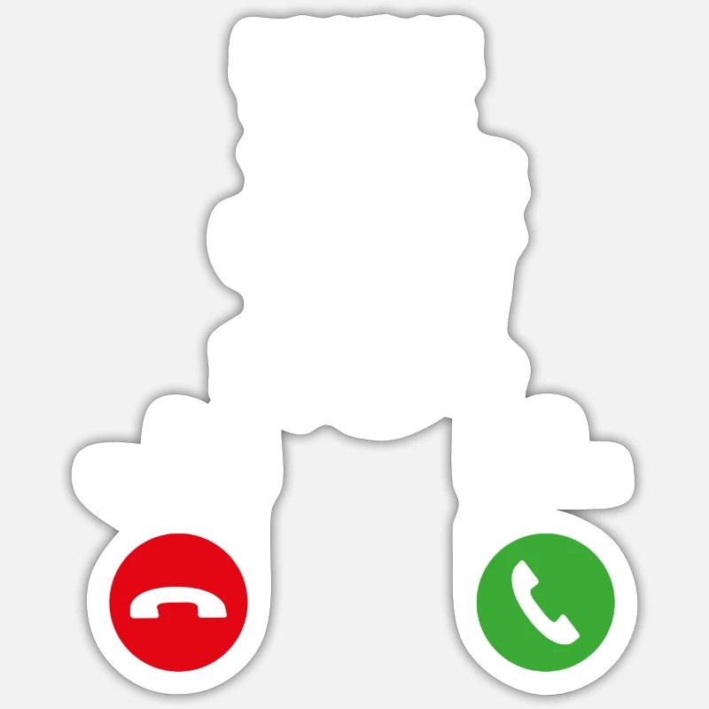 Call Mobile Anruf DRUMMER SCHLAGZEUG drums Sticker Größe S (10 x 10 cm)