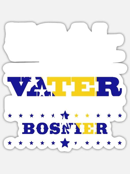 Egal wie cool vater geschenk ist Bosnien Herzegowi - Sticker Größe S (10 x 10 cm) - Mattweiß
