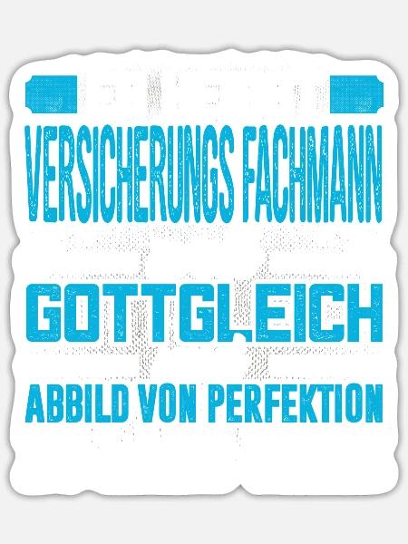 VERSICHERUNGS - Perfekt - Sticker Größe S (10 x 10 cm) - Mattweiß