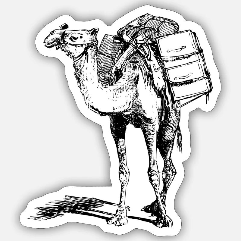 camel Sticker size S (10 x 10 cm)