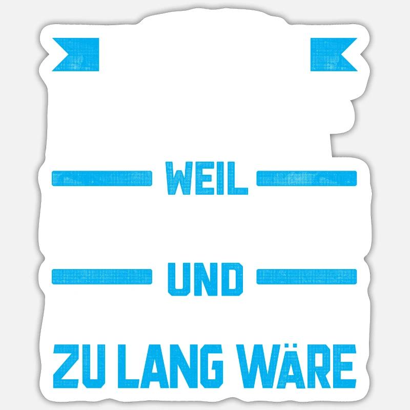 RALF - Gottgleich Geschenk - Sticker Größe S (10 x 10 cm) - Mattweiß