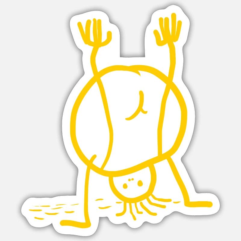 Pupsmann - Sticker size S (10 x 10 cm) - white matte