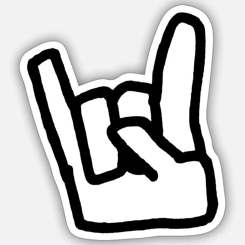 Pommesgabel Sticker Größe S (10 x 10 cm)