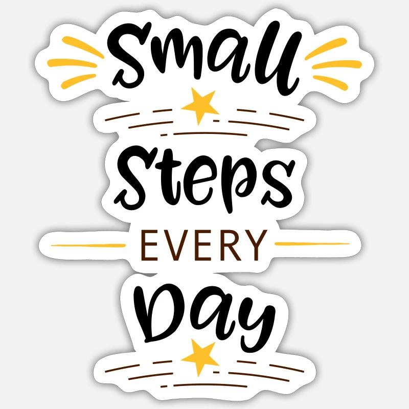 learn - Sticker size S (10 x 10 cm) - white matte