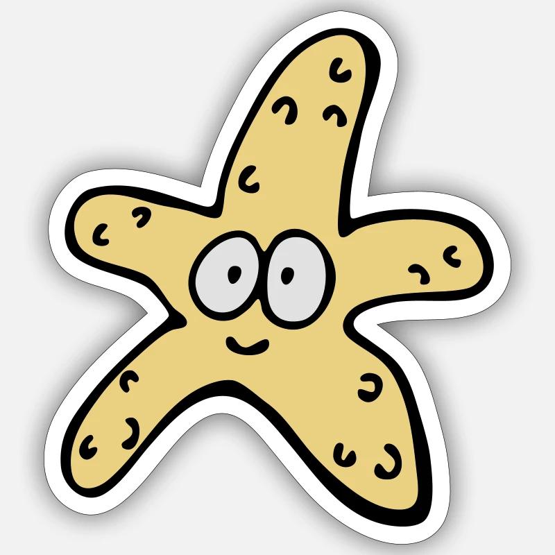 Seestern Sticker Größe S (10 x 10 cm)