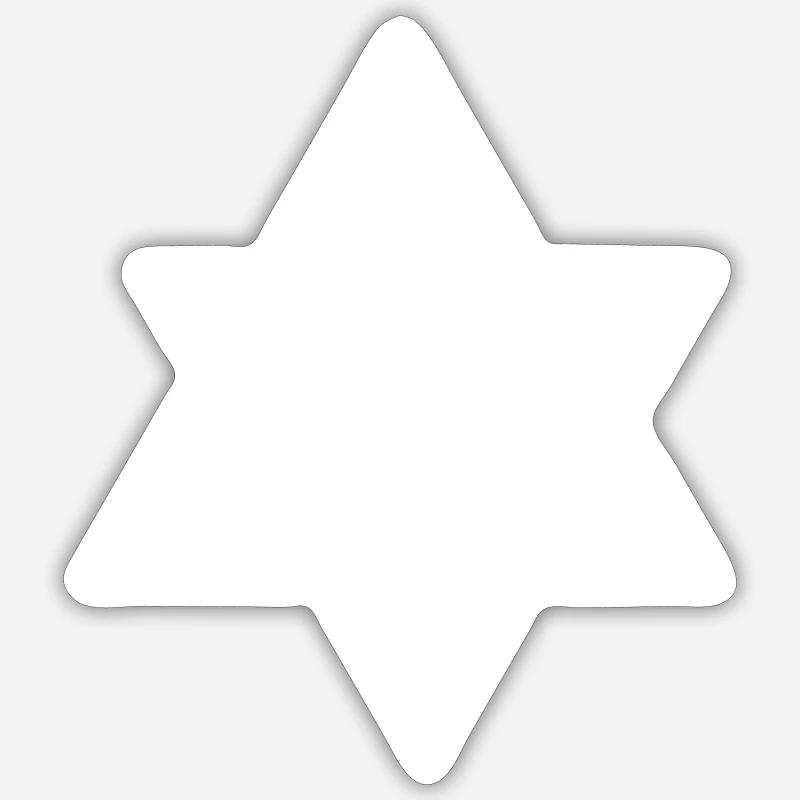 Triangle Alien Triangle Illusion Géométrie Sacrée - Sticker taille S (10 x 10 cm) - blanc mat