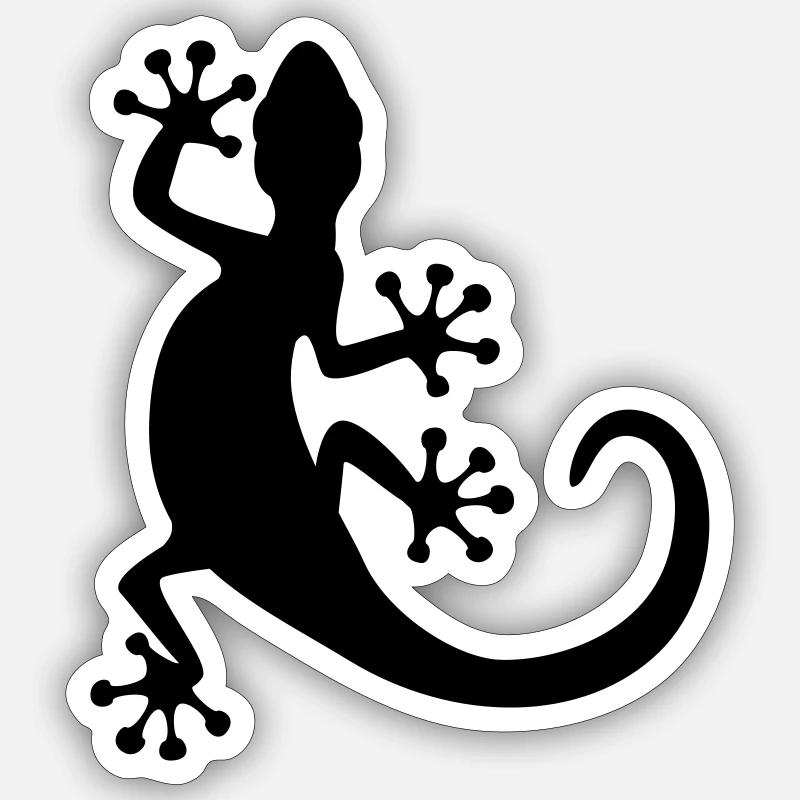 gecko Sticker size S (10 x 10 cm)