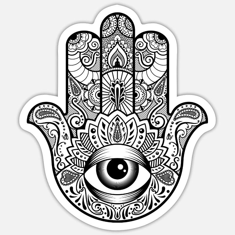 Main de fatima Sticker taille S (10 x 10 cm)