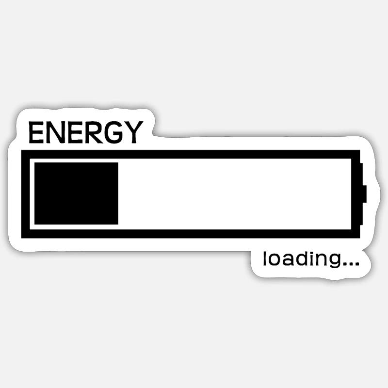 Energy Loading Sticker size S (10 x 10 cm)
