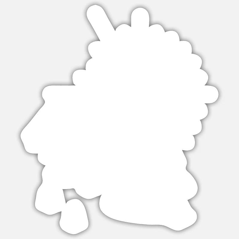 Camping - Sticker Größe S (10 x 10 cm) - Mattweiß