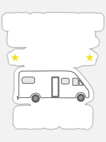 das Altersheim kann warten - Sticker Größe S (10 x 10 cm) - Mattweiß