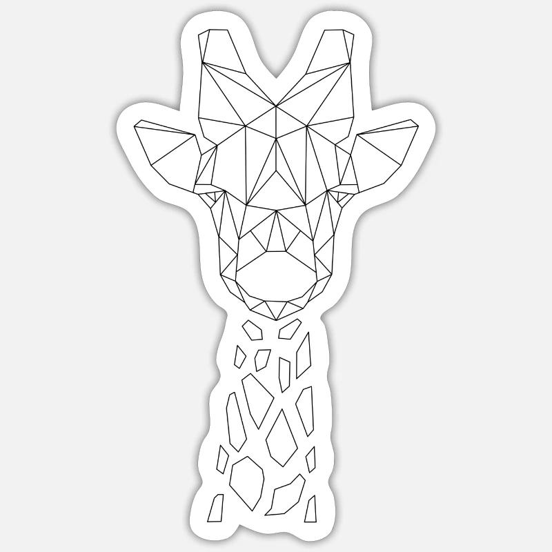 Giraffe Sticker size S (10 x 10 cm)
