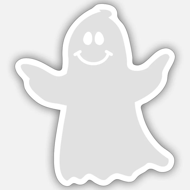 Ghost - Sticker size S (10 x 10 cm) - white matte